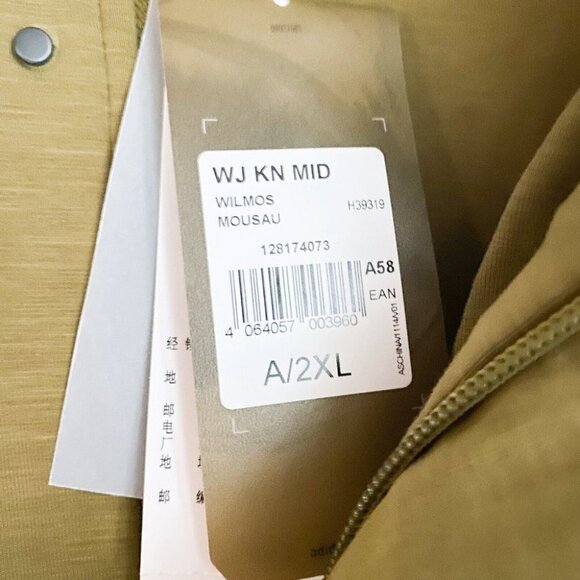 Adidas Wj  Kn Mid Martial Arts Series Logo Zip up jacket 2XL - Picture 6 of 9